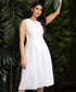Front Buttoned With Loop Linen Dress